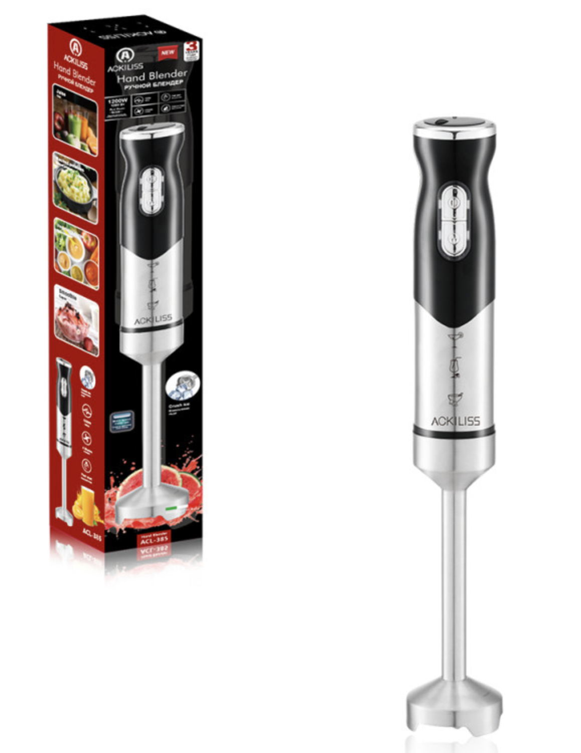 Mixer Vertical de Mana ACKILISS ACL 385 de 1200W cu 2 Viteze